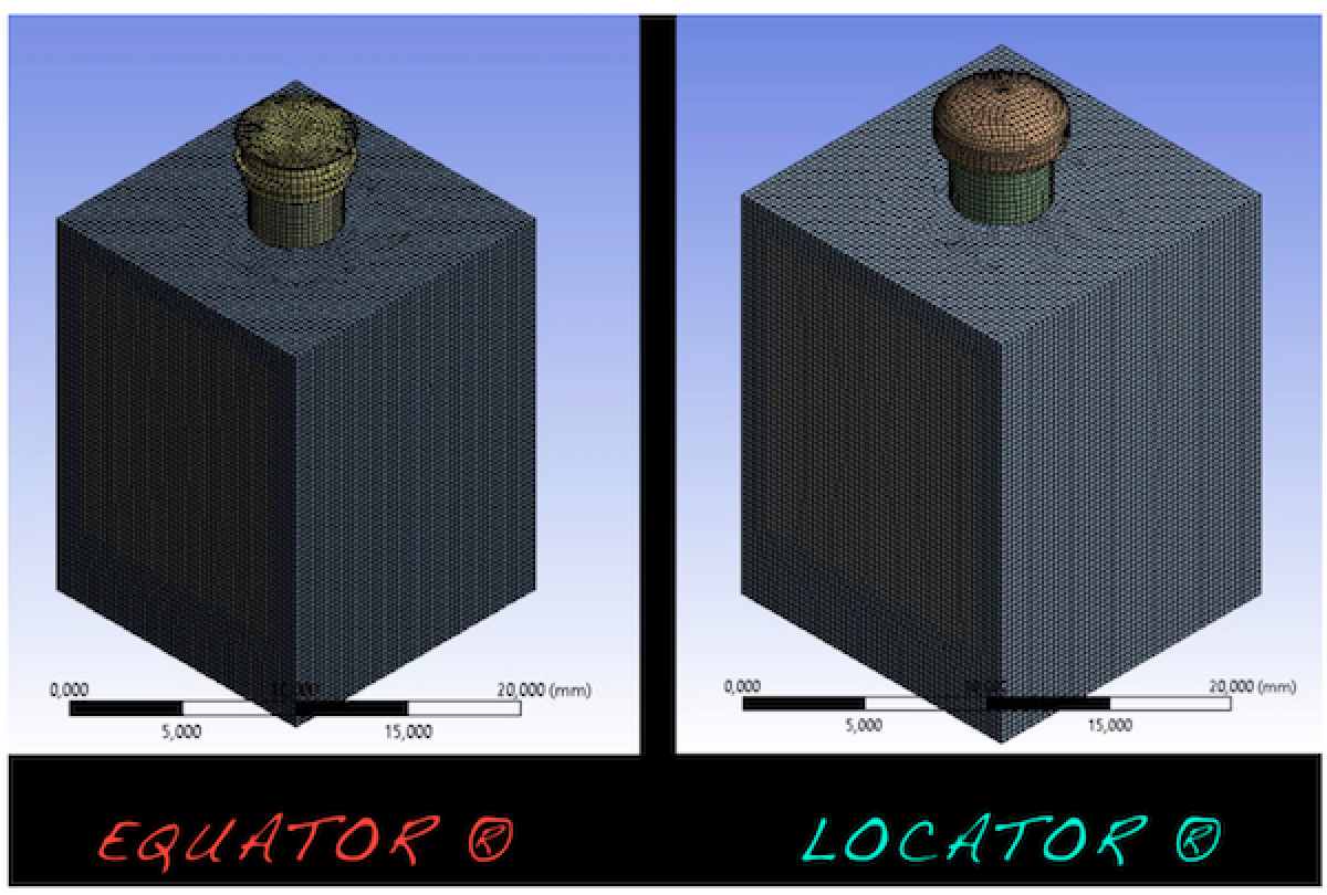 <p>                                    Figure 2:  Mesh of the two retained system investigated in the process of load  distributions.            <br></p>